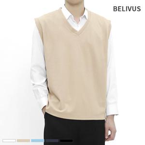 [빌리버스]빌리버스 남성 오버핏 조끼 브이넥 니트 베스트 083