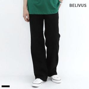 빌리버스 남자 청바지 와이드 데님 팬츠 흑청 블랙진 BTJ038