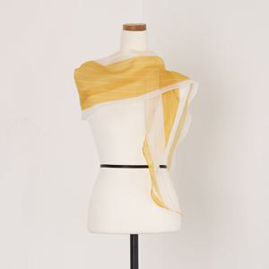 샵앤) 스트라이프 국산 여성 스카프 머플러 DRN-WSC-0715-옐로우