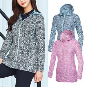 콜핑 하가사 여 KRJ6251W 바람막이 프린트 후드 통기성 여성 등산 자켓