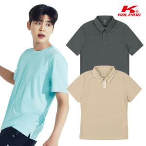콜핑 남여 하이쿨 구김방지 등산 반팔 카라 티셔츠 균일가 2종