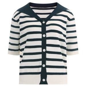 샵앤) 세일러카라 여성 반팔 니트 가디건 LMR-WCD-1457-아이보리