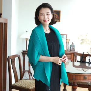 [쉬즈마담]J31567 감탄 이중카라 가오리 플리츠 숄자켓 엄마옷