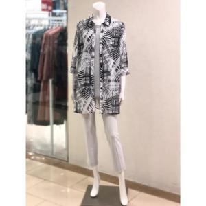 벨리시앙 세이브존01 기하학 쉬폰 프린트 재킷(2color) JK3216