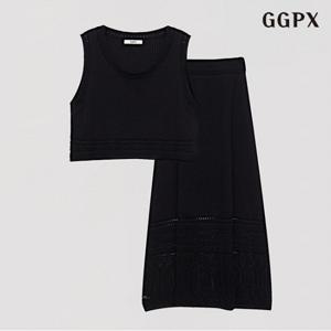 [GGPX]베스트 롱 스커트 셋업 (GOBOW046D)