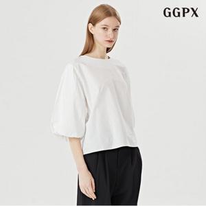 [GGPX]셔링 반팔 블라우스 (GOABA015D)