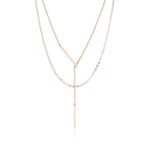 로이드 스틱바 레이어드 14k 목걸이 LNN22032G