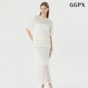 [GGPX]니트 롱 스커트 셋업 (GOBOW051D)