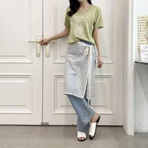 닌다오 시스루 랩 여성 스프링 치마 트렌디룩