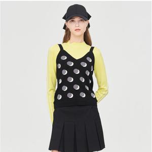 [링스골프]여성 도트패턴 베스트 L21D1SV254_BP