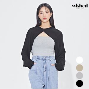 [위시드]앞 트임 볼레로 니트 (WIACNT003)