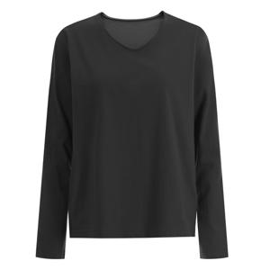 샵앤) 신상 여성 V넥 면100 긴팔 티셔츠 DAI-WSH-12136-블랙