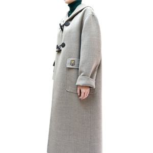 [비꼴리끄(여성)]떡볶이단추 후디 롱 핸드메이드 코트 B234WL2010