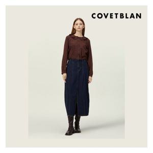 [코벳블랑][COVETBLAN] 홀카라 체크 블라우스(V226MBL104W)