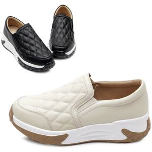 [카미엣뮤즈]키높이 퀼팅 슬립온_KM24w051