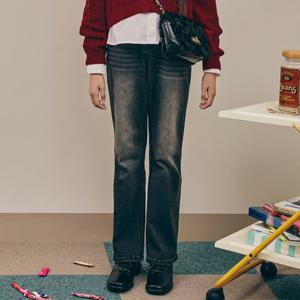 [행텐주니어]행텐틴즈 여아 백브러쉬 부츠컷 기모 데님팬츠_056(