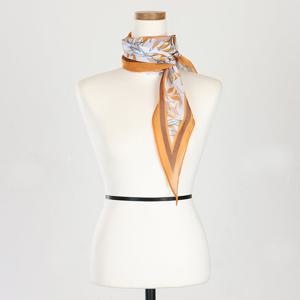 샵앤) 나뭇잎 국산 여성 가을 패션 스카프 DRN-WSC-0768-옐로우