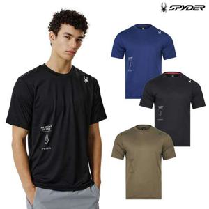 [스파이더] 남성 냉감 4WAY 헥사곤 그래픽 반팔 티셔츠 SPJFCNRS203M