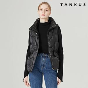 [탱커스]아웃 포켓 포인트 스트링 집업 패딩베스트 (TW4VT004L0)