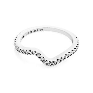 [판도라 PANDORA] 192539C01 스파클링 웨이브 실버 반지