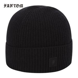 [팬텀] 남성 로고 패치 램스울 비니