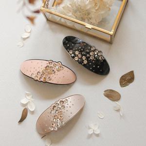 바이데이지 프랑스 큐빅 반머리 자동헤어핀 Bh0913