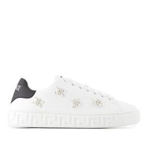 베르사체 그레카 캔버스 스니커즈 1013568 1A12463 2W020 White