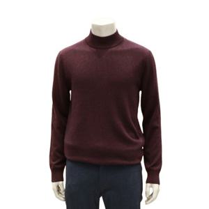 [바쏘]FW  와인 고급 울 캐시미어100 데일리 하프터틀넥니트BBBDWN77AWI