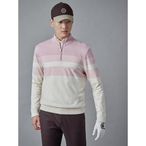 빈폴골프 남성 컬러블럭 방풍 반집업  핑크 BJ4X51B05X