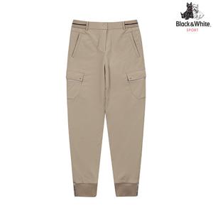 [블랙앤화이트] 여성 본딩 카고 조거 패딩 팬츠 5174LXWN_BEIGE