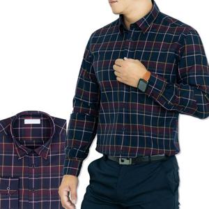 남성 스코틀체크 부드러운 코튼 와이셔츠_RFV114164