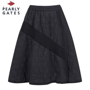 [파리게이츠] 파리게이츠 여성 별 퀼팅 밴딩 스트링 패딩 스커트 521D4PC581_BK