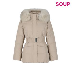 [숲]폭스퍼 벨티드 다운 숏 패딩 점퍼(SABDO34)