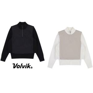 볼빅 여성 골프 우븐패치하이브리드 방풍 스웨터 VLKTOA05