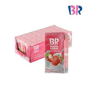 [배스킨라빈스] 멸균우유 베리베리 스트로베리 190ml, 24개(1박스)