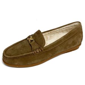 [에스콰이아]여성 따뜻한 퍼 로퍼 EQDWBS805BR