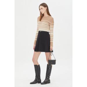 [시슬리]스트라이프 우븐 미니 니트 원피스 SAKO33361