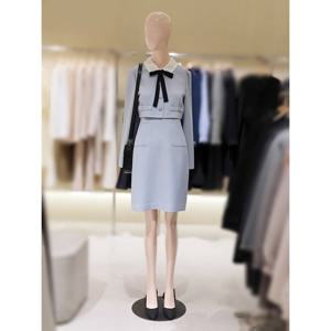 [숲]카라배색 리본타이 탈부착 원피스 (SB2OPM2)