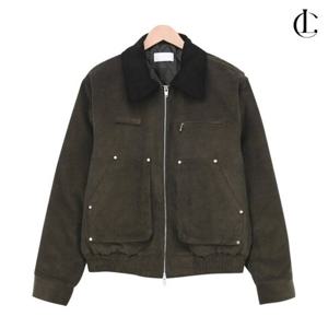 엘케이트 여성 골덴 자켓 오버핏 투웨이집업 퀼팅안감 겨울 워크자켓 LVC003