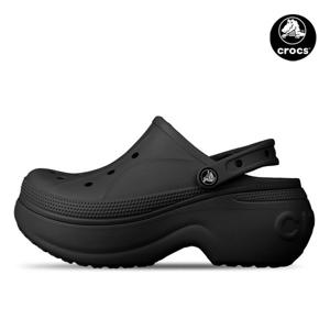 크록스 벨라 클로그 여성 통굽 키높이 슬리퍼 샌들 210062-001