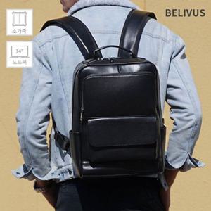 빌리버스 남자 백팩 BJI360 노트북 14 가죽 가방