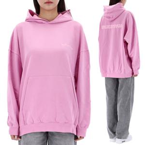 발렌시아가 로고 자수 오버핏 후드티 620947 5000