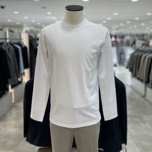 [지오지아]수피마 코튼 긴팔 라운드 티셔츠_ABE4TR1104_WT_DG