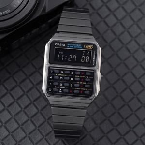 카시오 CA-500WEGG-1B 레트로 가제트 디지털 계산기 남자 메탈