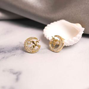 (은침) 유니콘 문 귀걸이