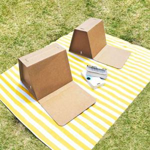 휴대용 종이 등받이의자 (1개입)