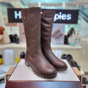 [허시파피]여성 발 편한 3cm 워커창 하프 털부츠 3fq614-003_CA