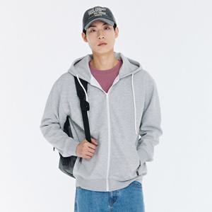 공용 베이직 후드 집업 자켓-CAZU4301B0B