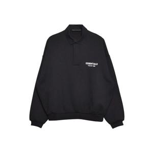 24FW 에센셜 카라 기모 맨투맨 192HO244390F BLACK