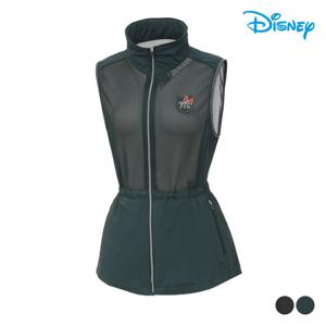 [디즈니골프]여성 하프넷 스트링 집업 조끼 베스트 DM2LJV030